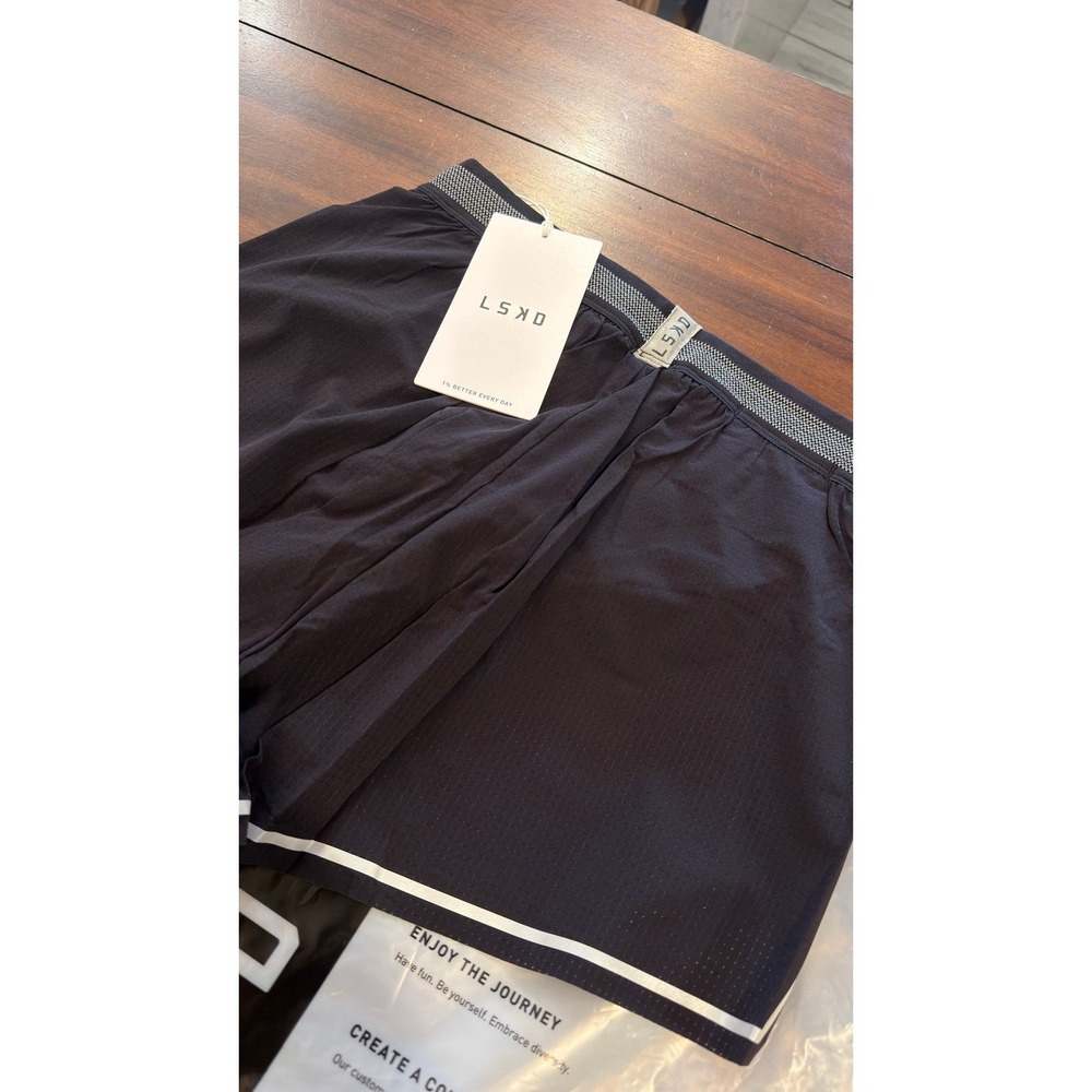 LSKD Accelerate 3" High-Rise Running Shorts Black Reflective Women Small NEW NWT - Picture 14 of 16
